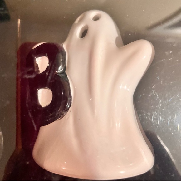 🆕- MARTHA STEWART ORANGE LED HAUNTED HOUSE, BOO GHOSTS & POMPOM GARLAND 7 PC SET - Picture 5 of 13